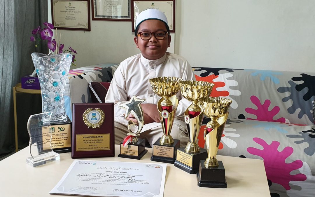 Hasbi qari cilik S’pura 7 kali juarai tilawah Quran; pernah harumkan nama S’pura di Qatar